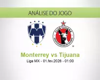 Prognóstico Monterrey Tijuana (01 February 2026)