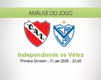 Prognóstico Independiente Vélez (01 February 2026)