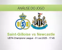 Prognóstico Saint-Gilloise Newcastle (01 October 2025)