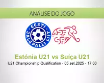 Prognóstico Estónia U21 Suíça U21 (05 September 2025)