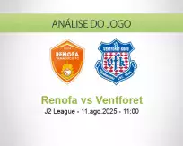 Prognóstico Renofa Ventforet (11 August 2025)