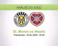 Prognóstico St. Mirren Hearts (03 February 2026)