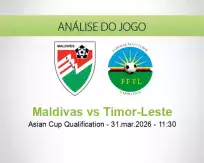 Prognóstico Maldivas Timor-Leste (31 March 2026)