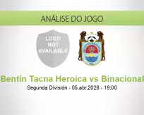 Prognóstico Bentín Tacna Heroica Binacional (05 April 2026)