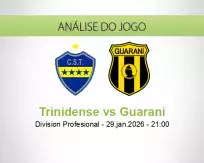 Prognóstico Trinidense Guarani (29 January 2026)