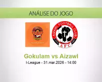 Prognóstico Gokulam Aizawl (31 March 2026)
