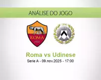 Prognóstico Roma Udinese (09 November 2025)