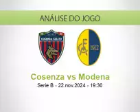 Prognóstico Cosenza Modena (22 November 2024)