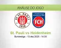 Prognóstico St. Pauli Heidenheim (13 December 2025)