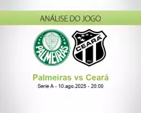 Prognóstico Palmeiras Ceará (10 August 2025)