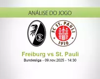 Prognóstico Freiburg St. Pauli (09 November 2025)