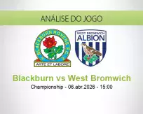 Prognóstico Blackburn West Bromwich (06 April 2026)