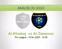 Prognóstico Al-Khaleej  Al-Taawoun (15 February 2025)