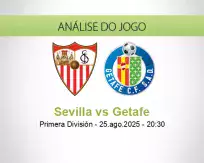 Prognóstico Sevilla Getafe (25 August 2025)