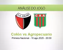 Prognóstico Colón Agropecuario (10 August 2025)