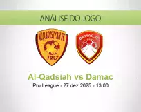 Prognóstico Al-Qadsiah Damac (27 December 2025)