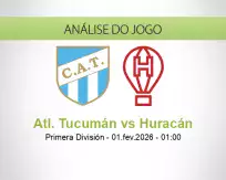 Prognóstico Atl. Tucumán Huracán (01 February 2026)
