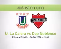 Prognóstico U. La Calera Dep Nublense (20 February 2026)