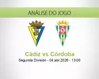 Prognóstico Cádiz Córdoba (04 April 2026)