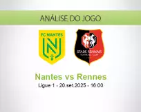Prognóstico Nantes Rennes (20 September 2025)
