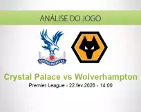 Prognóstico Crystal Palace Wolverhampton (22 February 2026)