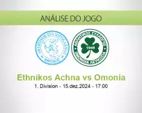 Prognóstico Ethnikos Achna Omonia (15 December 2024)