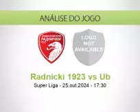 Prognóstico Radnicki 1923 Ub (25 October 2024)