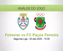 Prognóstico Feirense FC Paços Ferreira (20 December 2025)