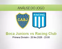 Prognóstico Boca Juniors Racing Club (21 February 2026)