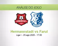 Prognóstico Hermannstadt Farul (25 August 2025)