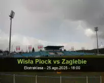 Prognóstico Wisła Plock Zaglebie (25 August 2025)