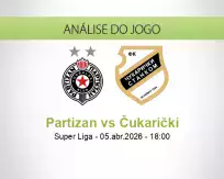 Prognóstico Partizan Čukarički (05 April 2026)