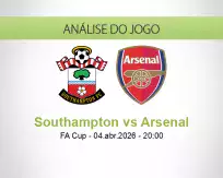 Prognóstico Southampton Arsenal (04 April 2026)