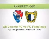 Prognóstico Gil Vicente FC FC Famalicão (01 February 2026)
