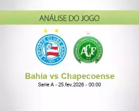 Prognóstico Bahia Chapecoense (25 February 2026)