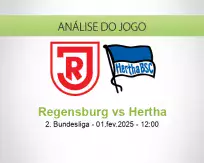 Prognóstico Regensburg Hertha (01 February 2025)