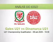 Prognóstico Gales U21 Dinamarca U21 (08 September 2025)