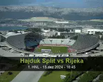 Prognóstico Hajduk Split Rijeka (15 December 2024)