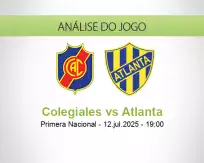 Prognóstico Colegiales Atlanta (12 July 2025)