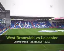 Prognóstico West Bromwich Leicester (26 September 2025)