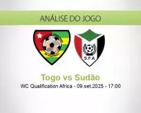 Prognóstico Togo Sudão (09 September 2025)