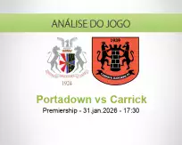 Prognóstico Portadown Carrick (31 January 2026)