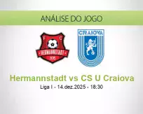 Prognóstico Hermannstadt CS U Craiova (14 December 2025)