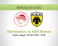 Prognóstico Olympiakos AEK Atenas (05 April 2026)