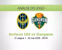 Prognóstico Incheon Utd Gangwon (02 May 2026)