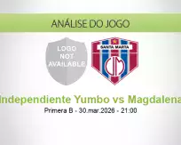 Prognóstico Independiente Yumbo Magdalena (30 March 2026)