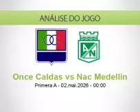Prognóstico Once Caldas Nac Medellín (02 May 2026)