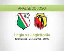 Prognóstico Legia Jagiellonia (24 September 2025)