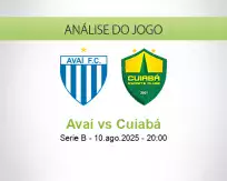 Prognóstico Avaí Cuiabá (10 August 2025)
