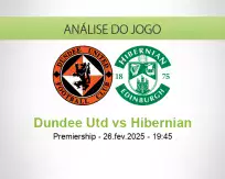 Prognóstico Dundee Utd Hibernian (26 February 2025)